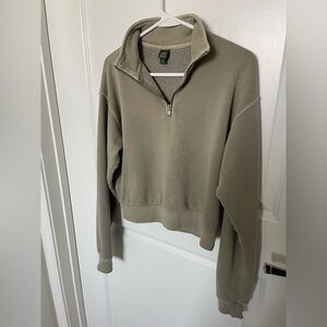 Wild Fable Olive Green Quarter Zip, M